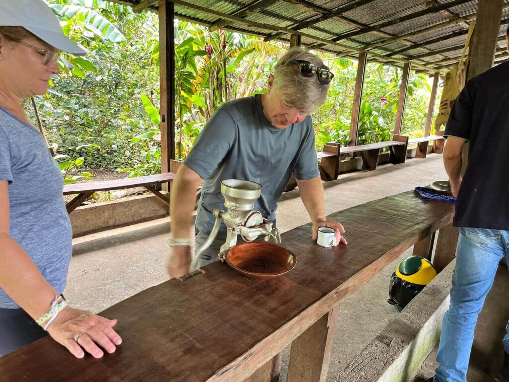 Coffee, Chocolate , Waterfall and sloths