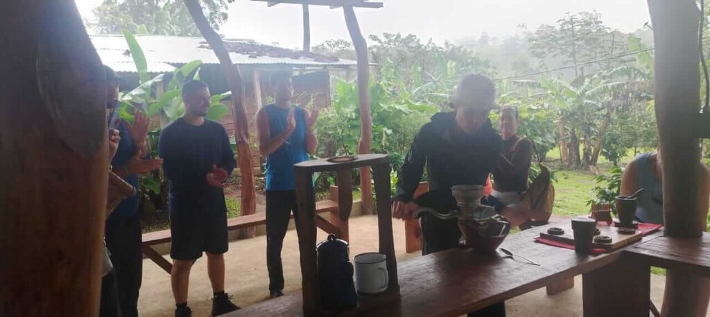 Coffee, Chocolate , Waterfall and sloths